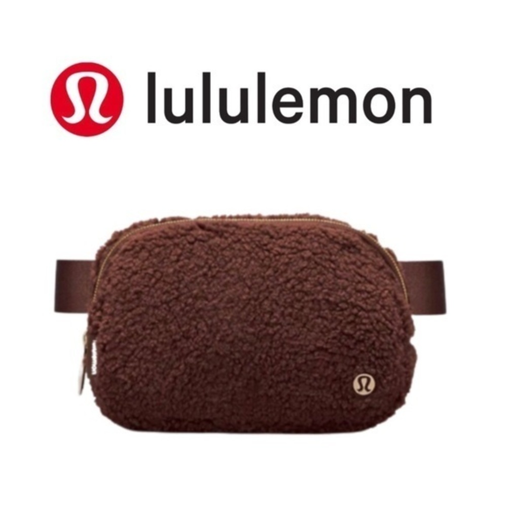 Lululemon 1L Unisex Everywhere Belt Bag Fleece Brown/Gold BRAND NEW